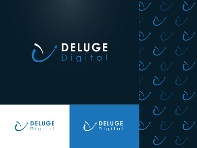 Deluge Digital Agency Logo Design agency logo brand design brand identity branding digital digital agency logo logo design branding logo design concept logo designer logo maker logo mark logodesign logotype minimal