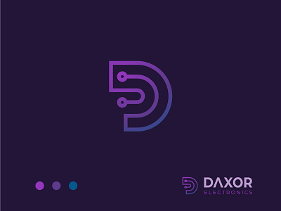 D Letter Logo Design - Electronics Logo and Branding Design