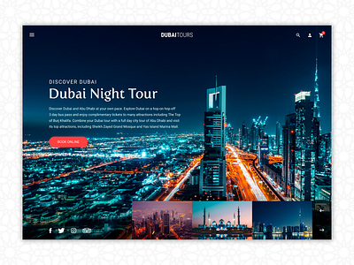 Dubai Tours - Langing Page design landing page landing page concept landing page design