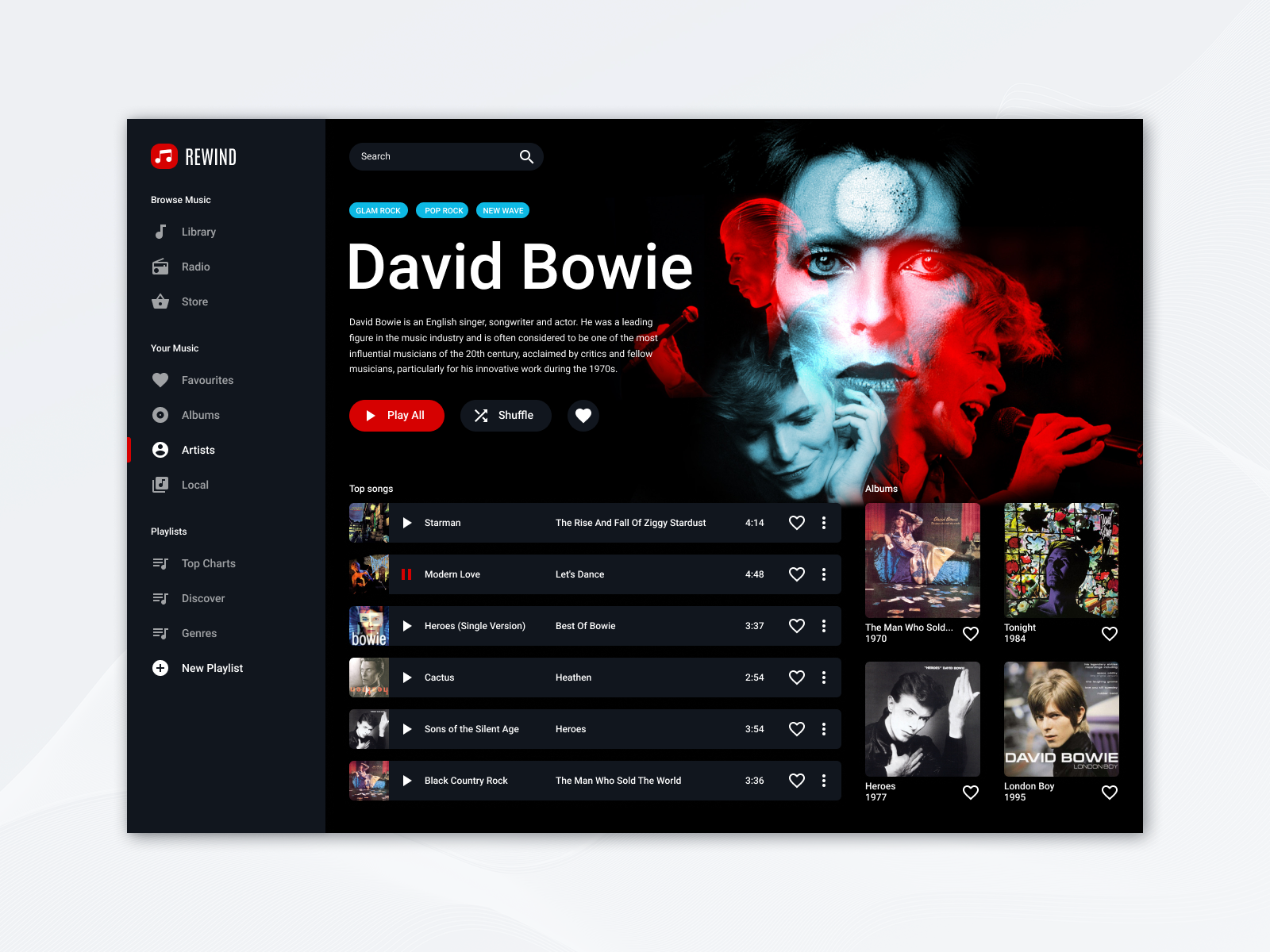 Music Player - UI by Ivan Valiukh on Dribbble