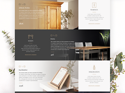 Premium Furniture Store - Daily UI Challenge 006 daily ui furniture icon luxury minimal minimalist premium screendesign ui web website