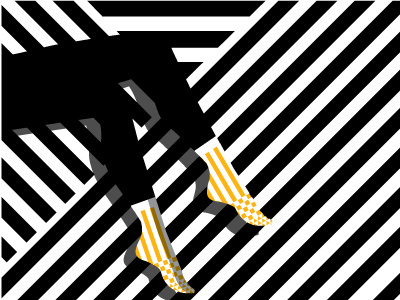 Socks season opened black and white design illustration legs lines minimal pattern socks stripes vector