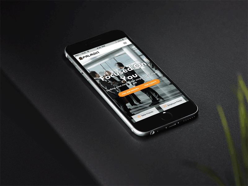 The New Paladin Inc wordpress gif mobile responsive ui ux