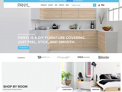 Panyl.com design ecommerce ikea shopify ui ux web design website