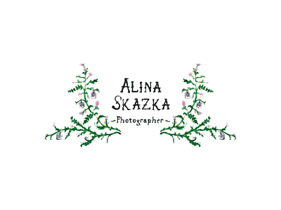 Alina Skazka flowers illustration logo photagrapher