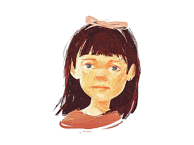 Matilda character classic digital paint illustration matilda paint portrait sketch