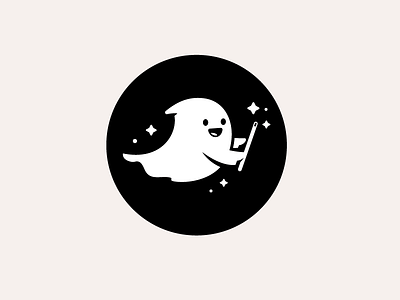 Orjwan character cute flat ghost illustration logo logotype magic mascot