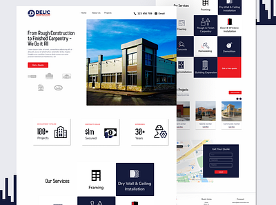 Website Design and Development for a Construction Company