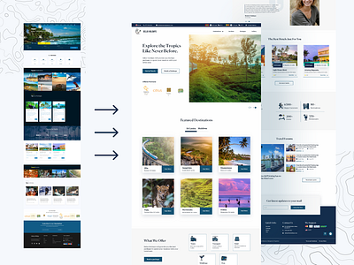 Travel website redesign