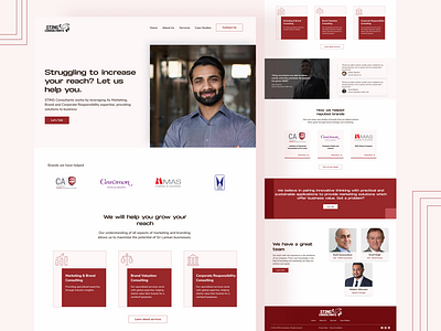 Consultant website redesign case study