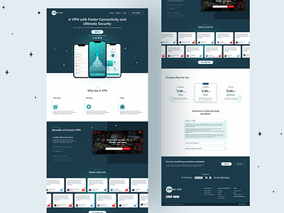 Awesmic VPN website design