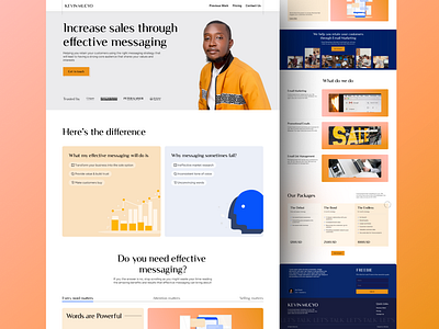 Portfolio redesign of email marketer