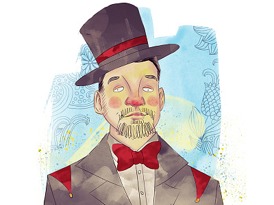 Magician book characterdesign childrenbook digitalart drawing editorial illustraiton magic magician