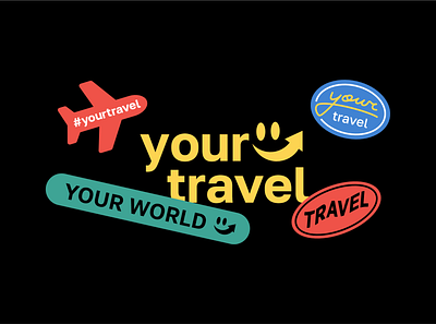 Your travel adventure black brand branding bright color contrast identity logo logotype mark minimal minimalism minimalist modern redesign simple symbol travel visual