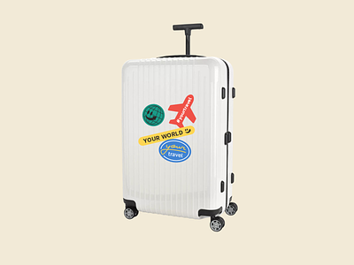 Your travel adventure black brand branding bright color contrast identity logo logotype mark minimal minimalism minimalist modern simple suitcase symbol travel visual
