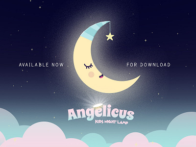 Angelicus - Kids night lamp angelicus angelicusgameapp app design artwork design dreaming free games game design games kids app kids games mobile games mobilegames sleeping sweet games
