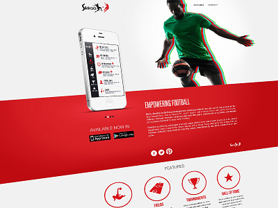 Sikkaa App promo website app website football sikkaa ui website design