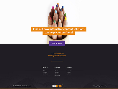 DOBOX branding clean design uiux web interface website design