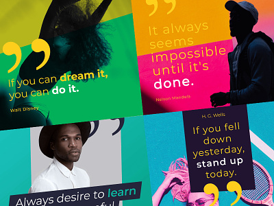Social Media Quote Banners Set 3 quote banners social banners social media social media grapics