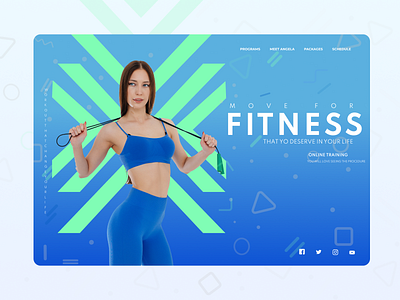 Fitness Trainer Landing page Concept