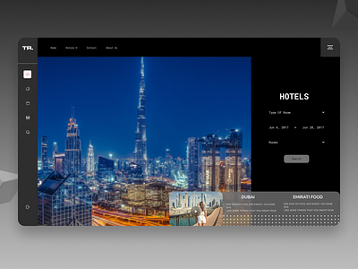 Hotel Booking Dashboard design ui ux web website