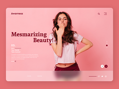 Beauty Products Landing Page