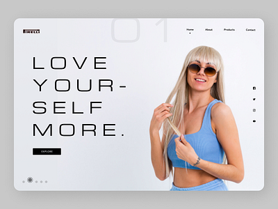 Fitness Trainer branding design minimal new online typography ui ux web website