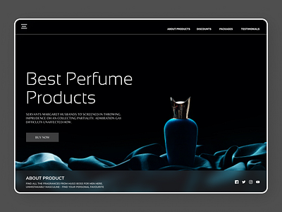 Perfumes Products art clean design new newdesign online typography ui uidesign ux web website