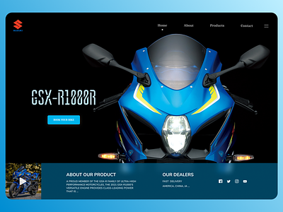 Bikes Landing Page clean design minimal new online typography ui ux web website