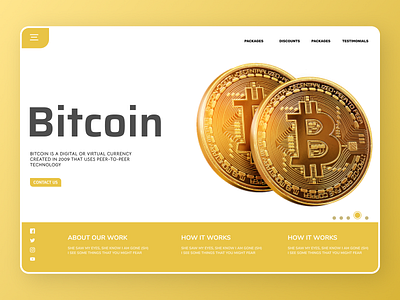 Bitcoin exchange Web Design