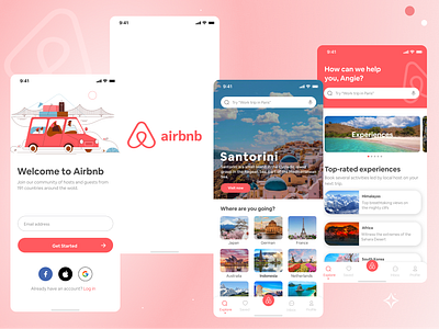 Redesign - Air BnB Apps airbnb app branding design redesign ui web