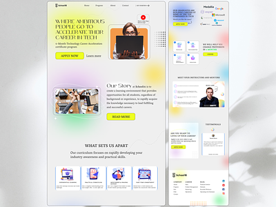 School16 Education Landing Page