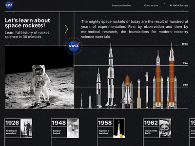 NASA space rocket guide concept