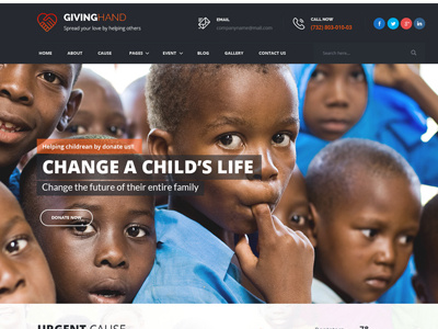 Giving Hand II Donation and Charity design