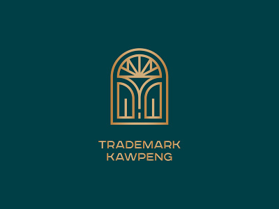 Trademark Kawpeng Logo architecture logo architexture art deco design art deco logo avant garde logo custom fabrication design graphic design logo logo design
