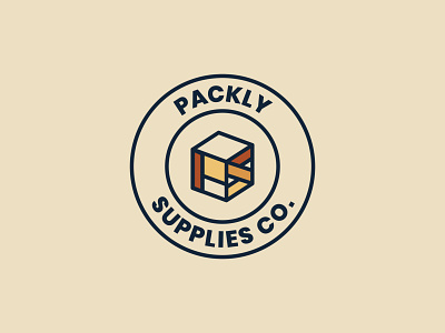 Packly Supplies Logo design graphic design isometric logo isometric logo design logo logo design packaging business packaging business llogo packaging logo