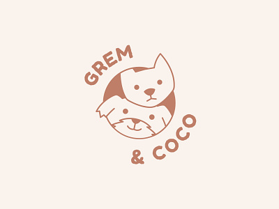 Grem and Coco Logo clothing brand logo ethical brand design ethical brand logo ethical business logo ethical clothing brand design graphic design logo logo design sleepwear brand