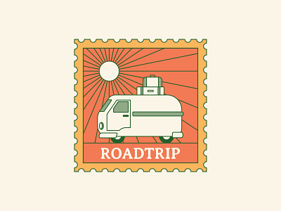 Roadtrip Post Stamp