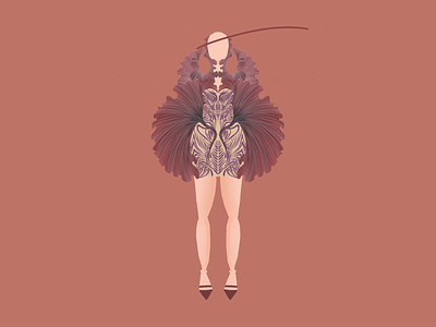 The Entangled Life Dress design illustration