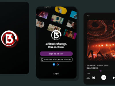 Music app figma logo ui ui design