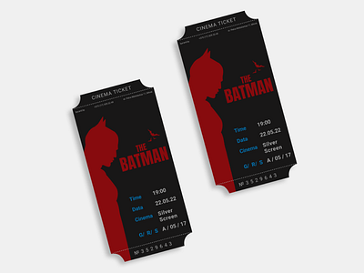 Batman. Cinema tickets batman cinema ticket dc illustration ticket ui