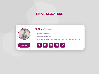 email signature branding graphic design signature ui