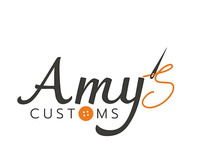 Amy’s Customs Logo branding design logo minimal vector web website