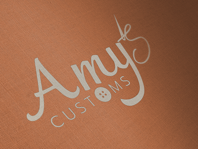 Logo: Amy's Customs branding design illustration logo minimal vector web website