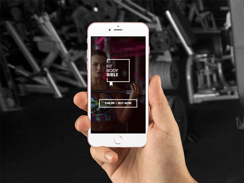 Fit Body Bible ux ui responsive website gym fitness ecommerce