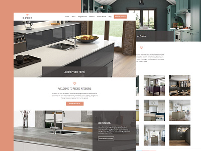 Adore Kitchens <3 kitchens responsive ui ux web design website wordpress