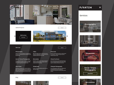 PHANTOM property real estate responsive ui ux web design website wordpress