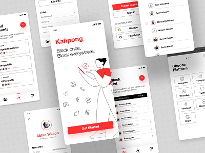 Kahpong - Block Disturbers app block block list contacts social networks