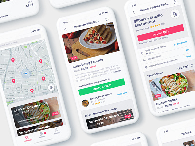 HappyCrunch - Order Half-price Foods Online app discount ecommerce food food discount food ordering happy hour iphonex karma map online order restaurant