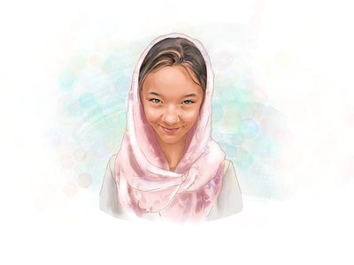 Portrait of a girl digital painting digital portrait girl illus illustration portrait procreate sketch